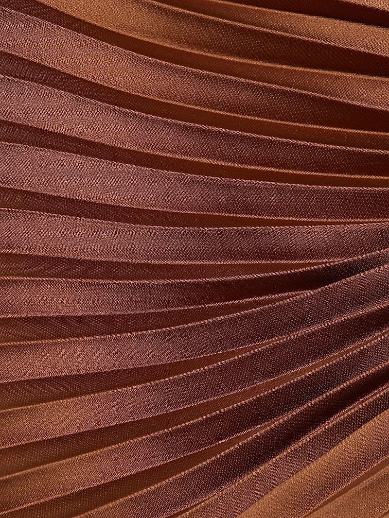 Odelia Asymmetric Pleated Skirt
