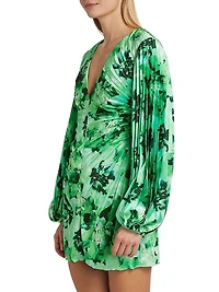 Rothbury Pleated Floral Minidress