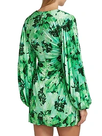 Rothbury Pleated Floral Minidress