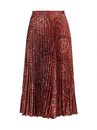 Kim Paisley Midi-Skirt
