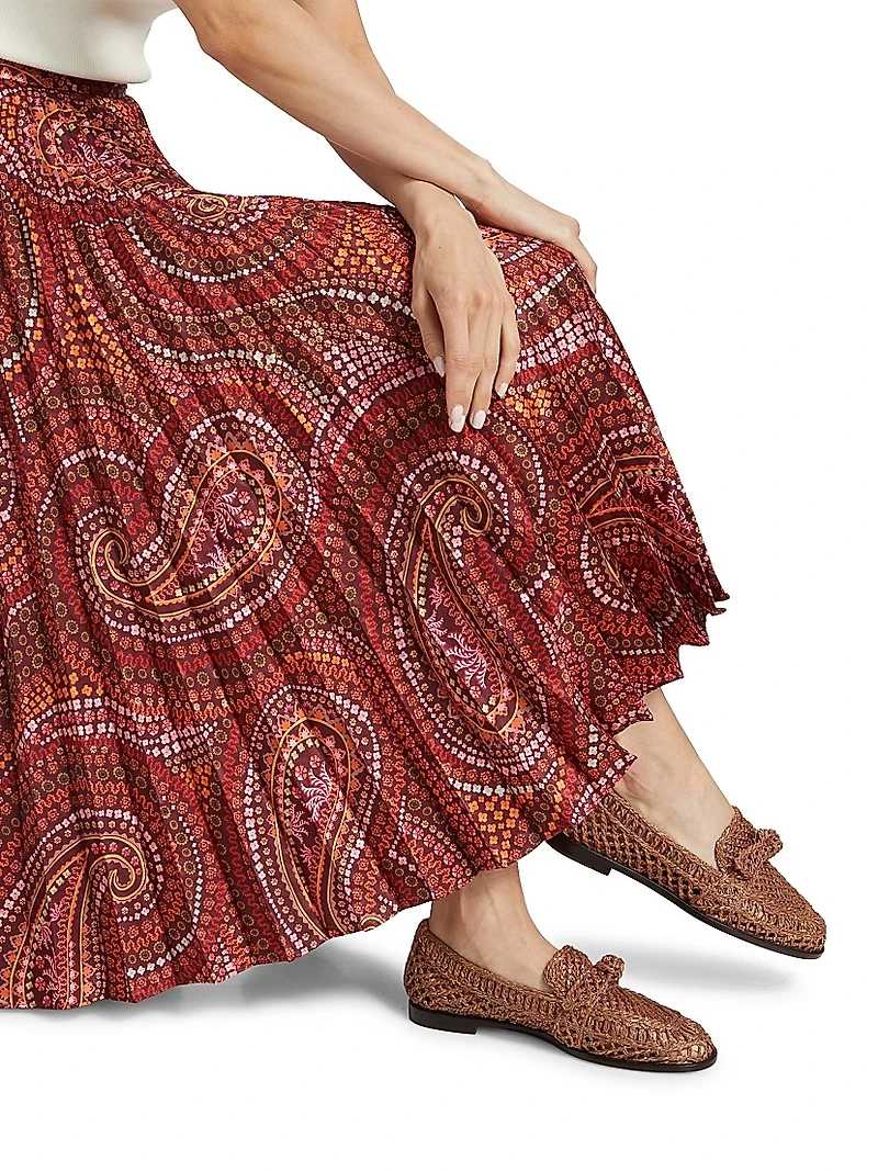 Kim Paisley Midi-Skirt