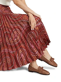 Kim Paisley Midi-Skirt