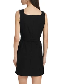 Mika Wool-Blend Belted Minidress