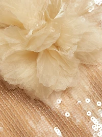 Sequined Column Gown