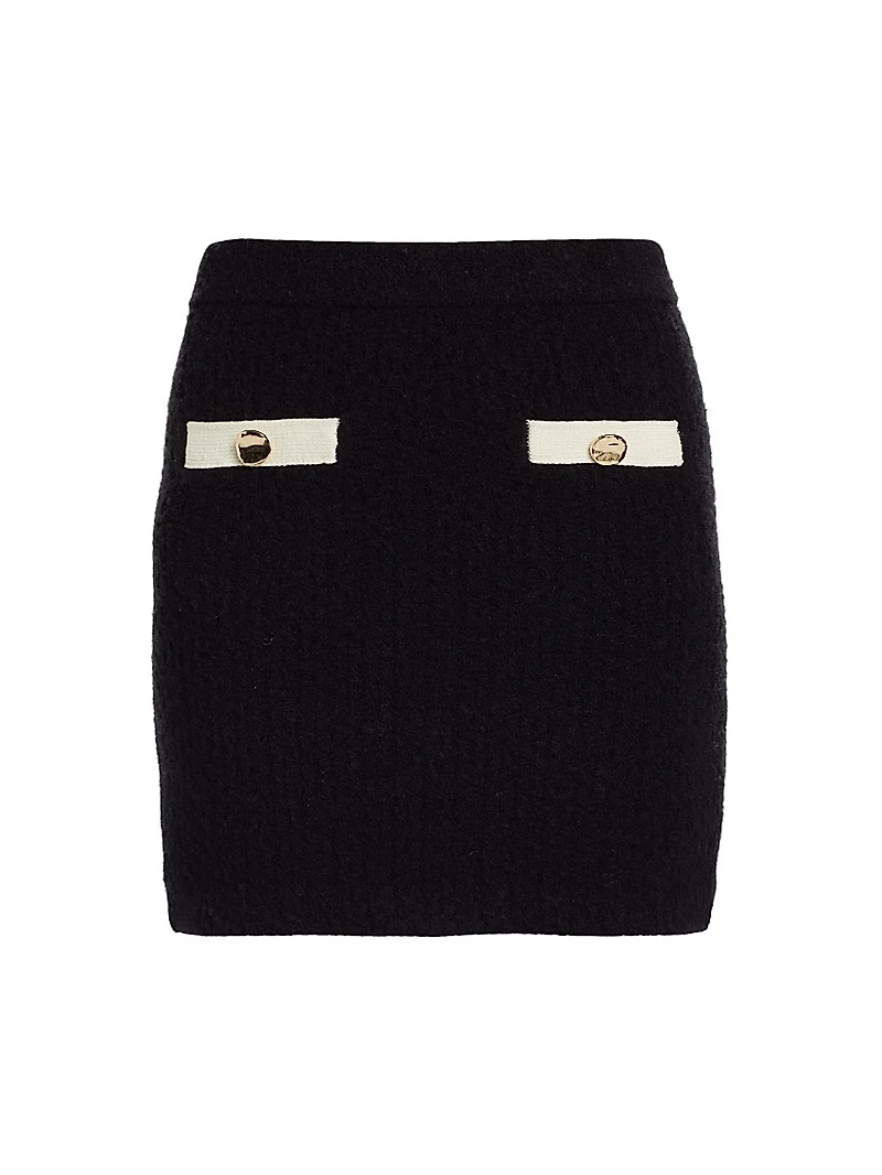 Contrast Pocket Miniskirt
