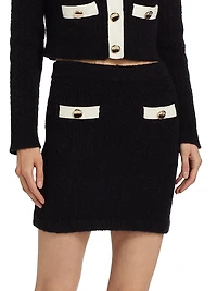 Contrast Pocket Miniskirt