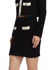 Contrast Pocket Miniskirt