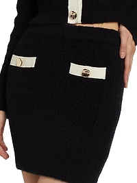 Contrast Pocket Miniskirt