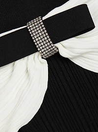 Bow Off-the-Shoulder Minidress