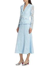 Lace Blazer Midi-Dress