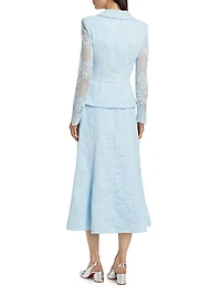 Lace Blazer Midi-Dress