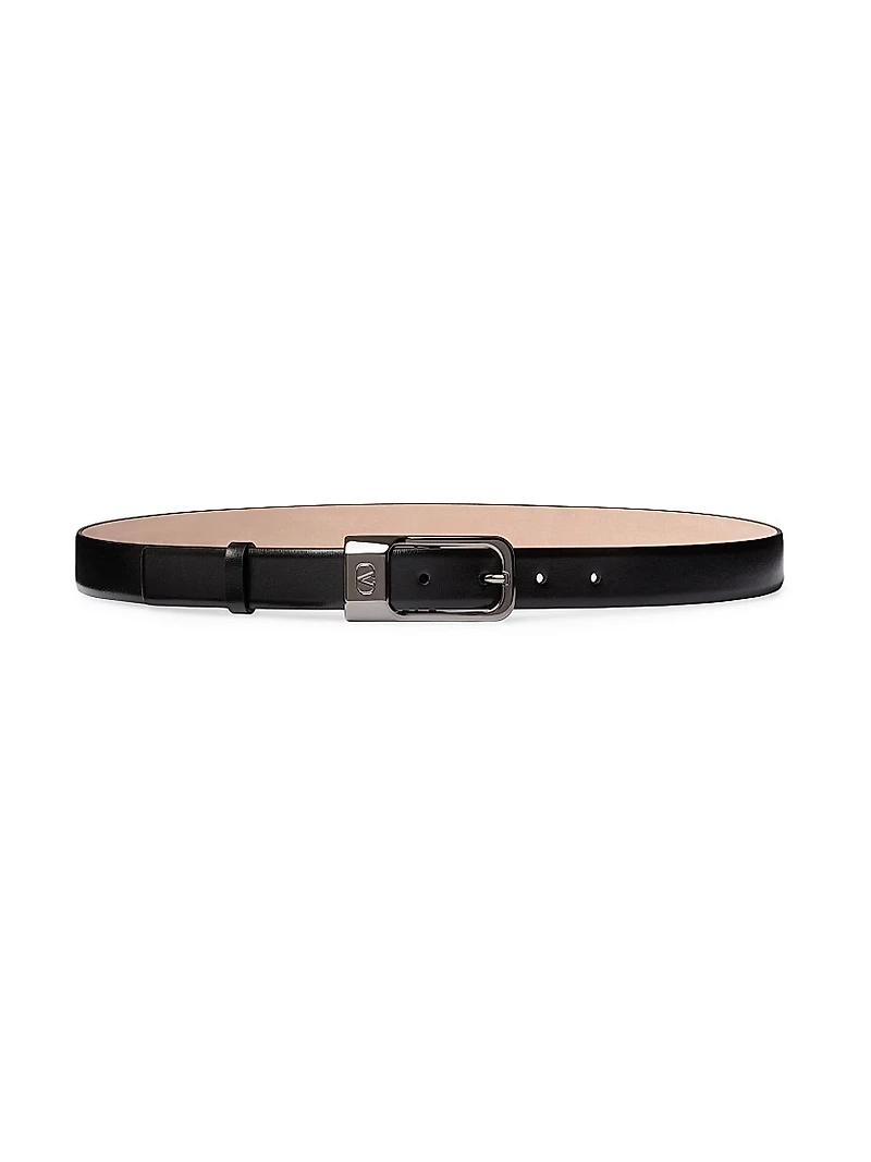 Mini VLogo Signature Calfskin Leather Belt 25MM