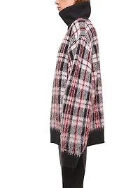 Plaid Turtleneck Sweater