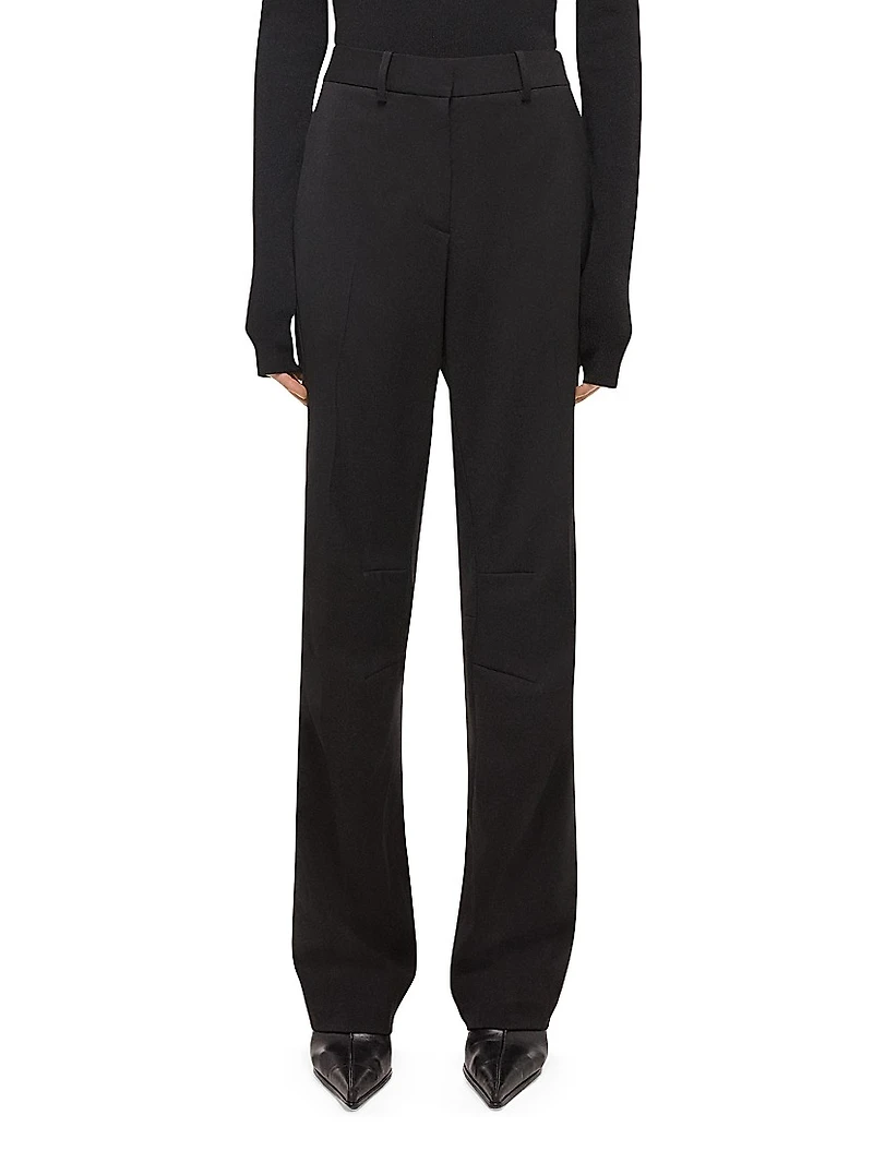 Curve Car Wool Trousers