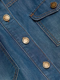 Starling Belted Denim Minidress