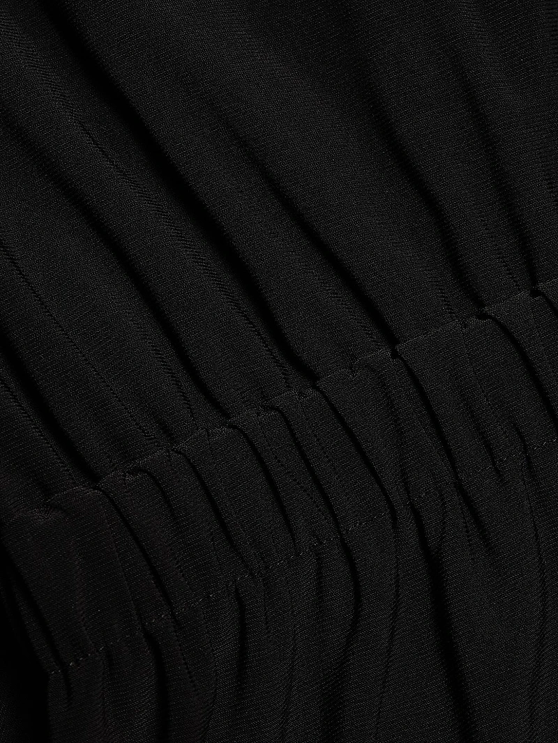 Sutton Twist-Front Jersey Midi-Dress