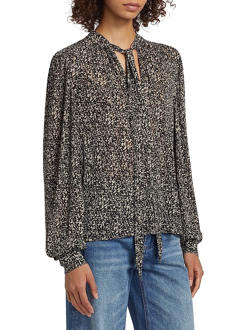 Cody Printed Chiffon Blouse