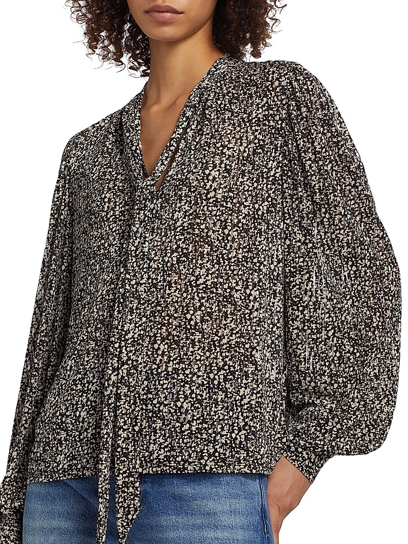 Cody Printed Chiffon Blouse
