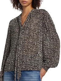 Cody Printed Chiffon Blouse