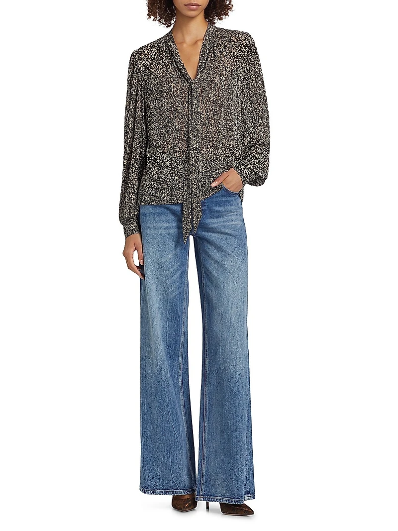 Cody Printed Chiffon Blouse