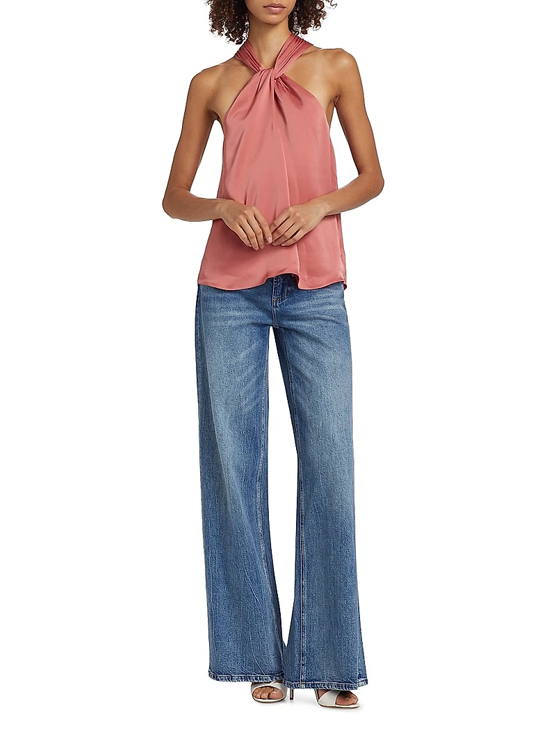 Nell Satin Halter Top