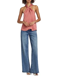 Nell Satin Halter Top