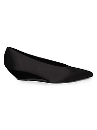 Viola 40MM Satin Wedge Pumps