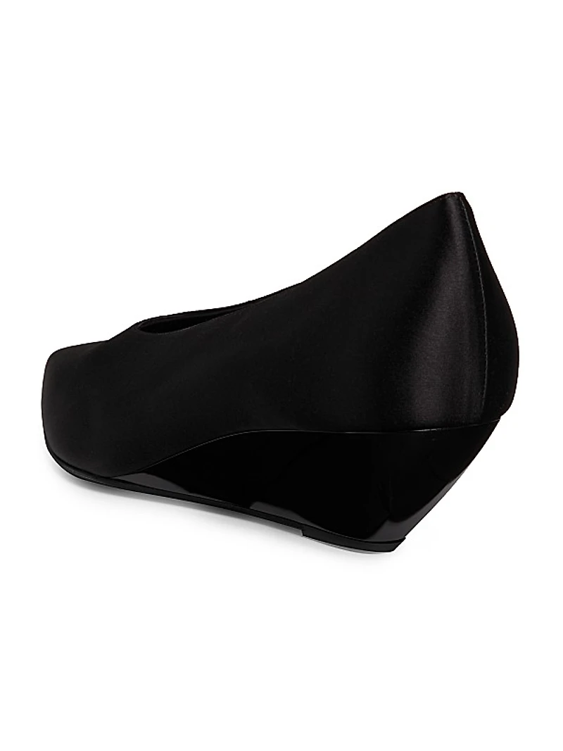 Viola 40MM Satin Wedge Pumps