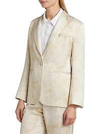 Rebeca Hammered Satin Blazer