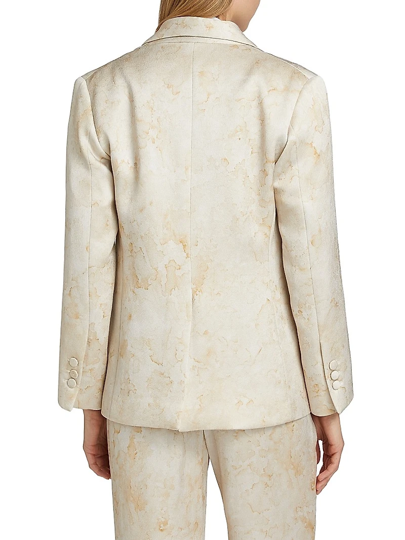 Rebeca Hammered Satin Blazer