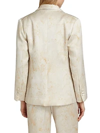Rebeca Hammered Satin Blazer