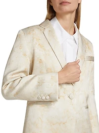Rebeca Hammered Satin Blazer