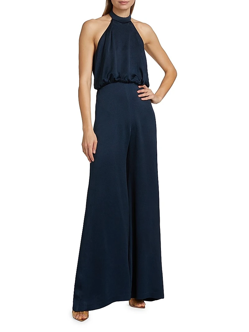 Kaede Belted Halter Jumpsuit