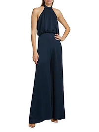 Kaede Belted Halter Jumpsuit