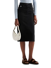 Denim Midi-Skirt