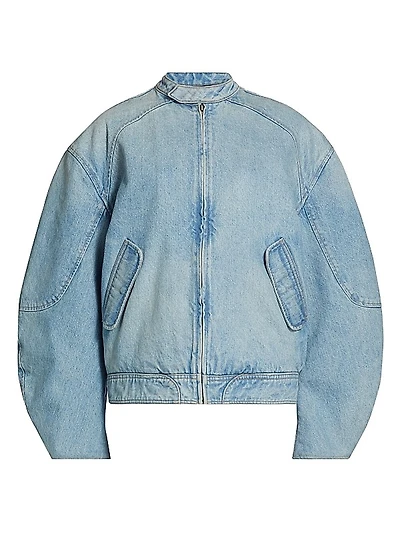 Domenico Denim Bomber Jacket
