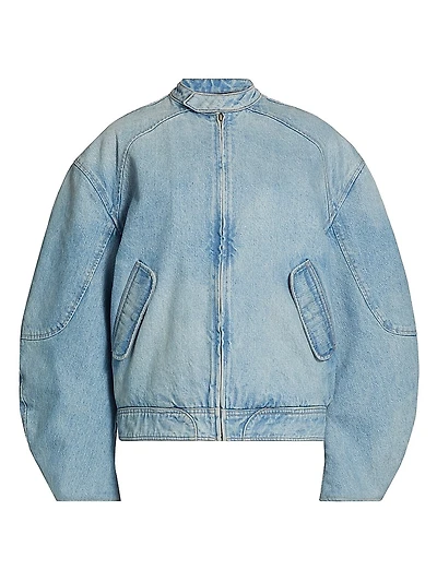 Domenico Denim Bomber Jacket