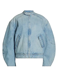 Domenico Denim Bomber Jacket
