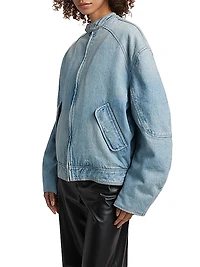 Domenico Denim Bomber Jacket