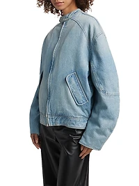 Domenico Denim Bomber Jacket