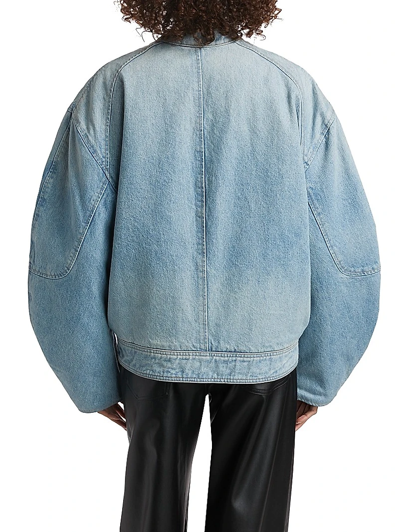 Domenico Denim Bomber Jacket