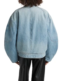 Domenico Denim Bomber Jacket