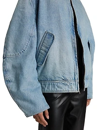 Domenico Denim Bomber Jacket