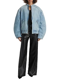 Domenico Denim Bomber Jacket