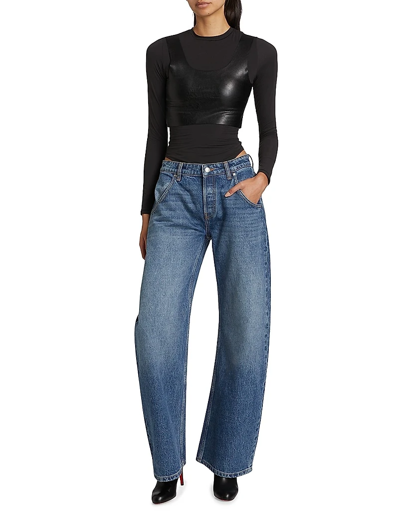 Enzo Mid-Rise Barrel Jeans