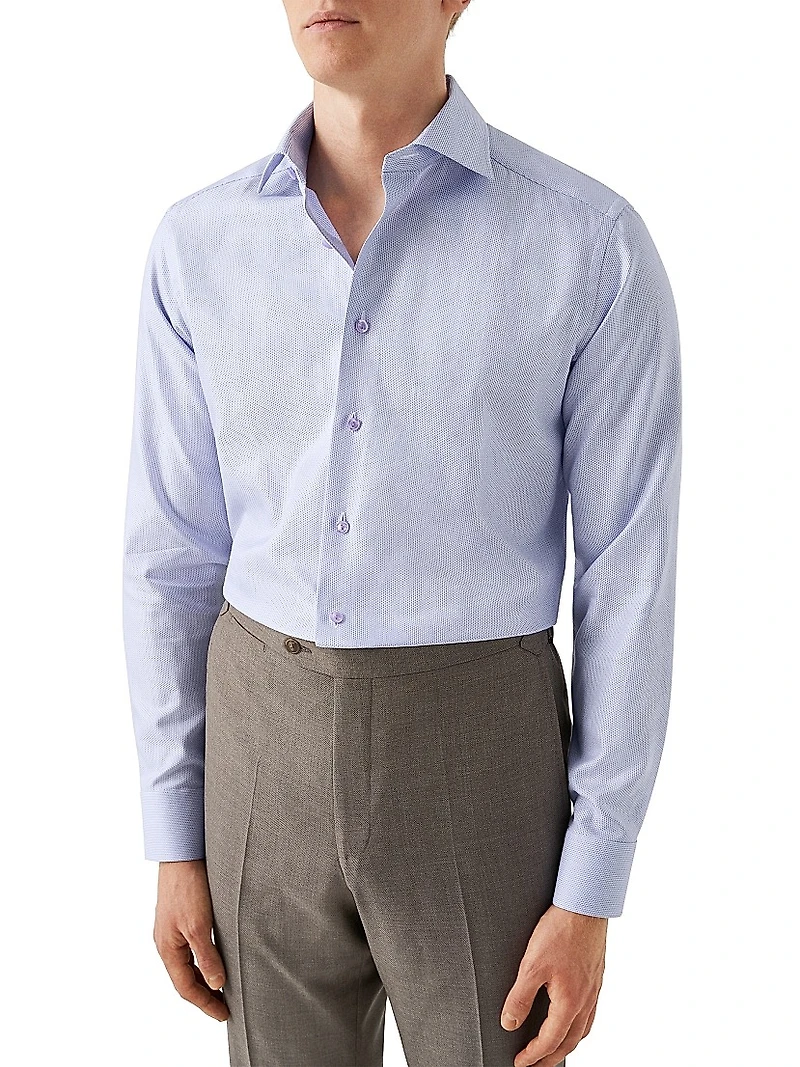 Slim-Fit Cotton Evening Shirt