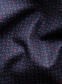 Contemporary-Fit Micro-Paisley Cotton Shirt