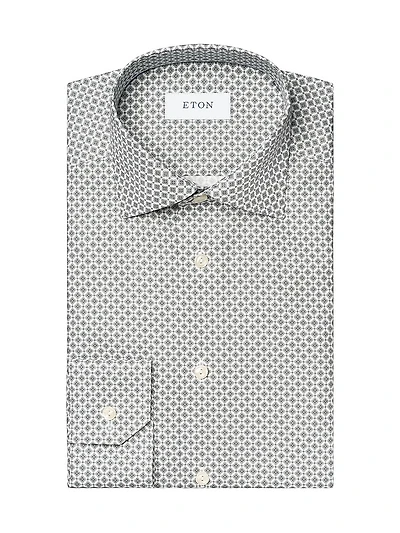 Slim-Fit Medallion Button-Up Shirt