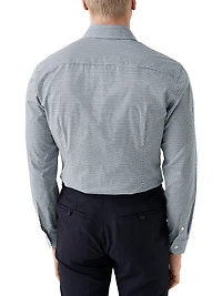 Contemporary-Fit Micro-Floral Shirt