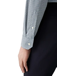Contemporary-Fit Micro-Floral Shirt